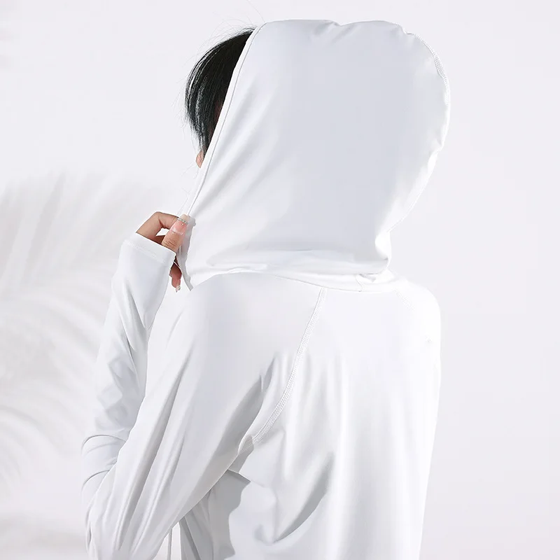 Autumn Women Sport Hoodies Quick Dry Loose Yoga Shirt Long Sleeve Running T-shirt Girls Oversized Gym Workout Fitness Hooded Top