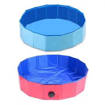 

Foldable Dog Swim Pool Durable Bathtub Portable Bathing Pet Bath Animal Outdoor 72XF