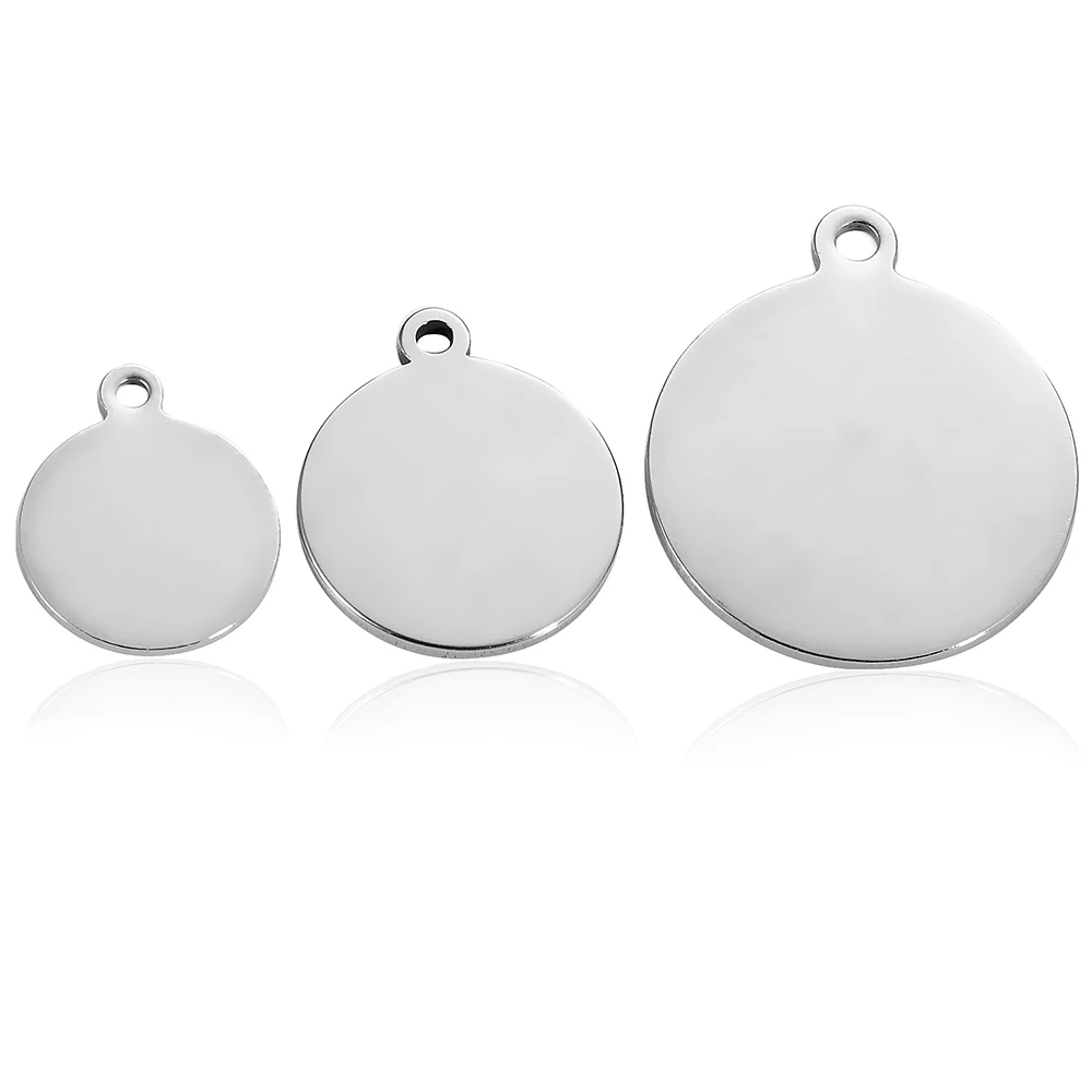 Blank Round Pendant Stamping Pendant Engraving Dog Blank Blank Dog