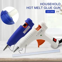 20 Вт 220 В Профессиональный мини электрический нагревательный термоклеевой пистолет ЕС вилка+ клей-карандаш