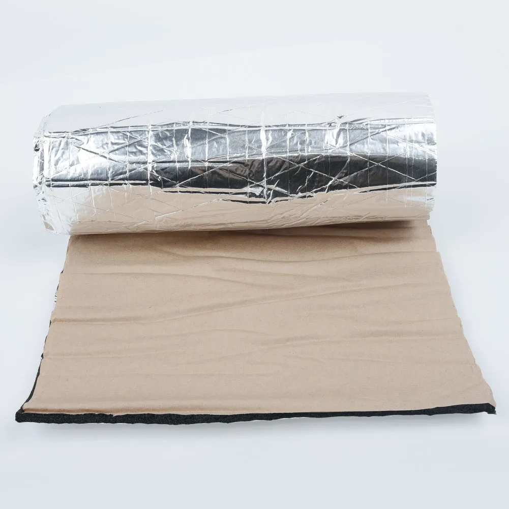 

5mm Soundproof Pad Rubber Foam Air conditioning tube Aluminum Foil Car Deadening Door Double sided For car hood Insulator