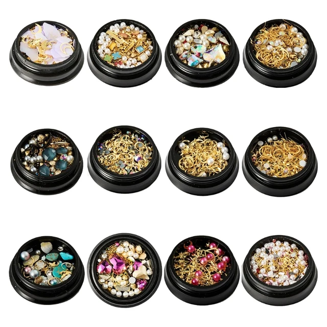 1 Mix Box Set Star Moon Nail Sequins UV Resin Epoxy Mold Filling Ornaments Decor
