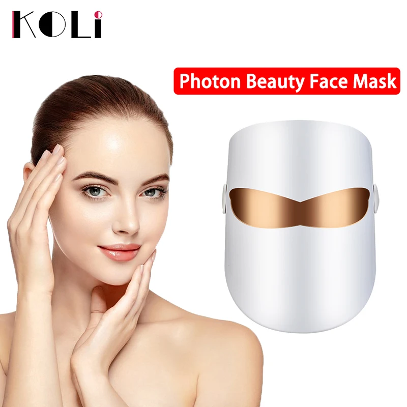 KOLI светодиодный ная маска для красоты кожи омоложение светодиодная лица