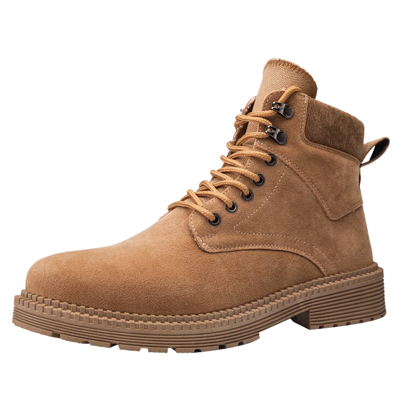 Men's high-top Martin boots classic men's shoes outdoor tooling shoes weaving laces inside breathable wear-resistant outsole