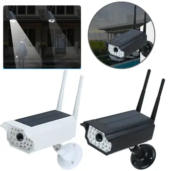

Solar IP Camera Human PIR Induction Fake Dummy Dome Home Security Cam Surveillance with LED Light IP66 Waterproof 3W