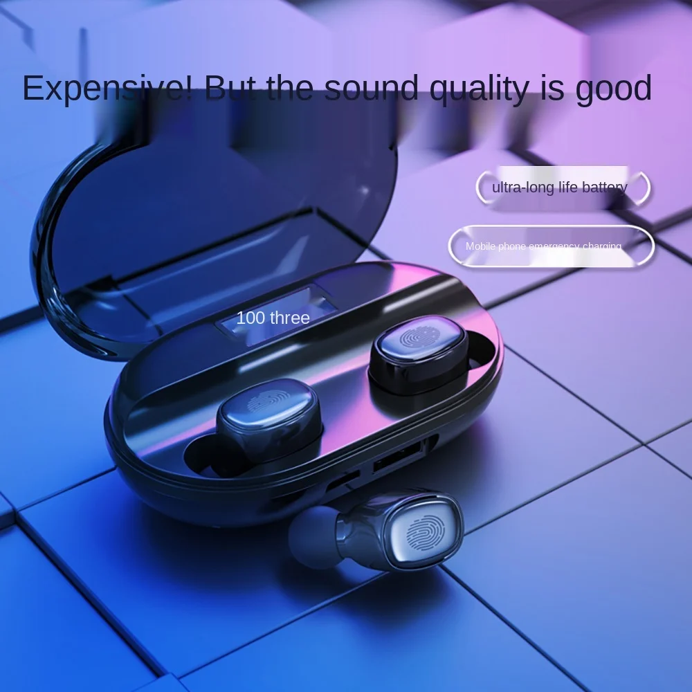 Cross border explosion 2020 digital binaural wireless Bluetooth sports private model TWS Touch 5 0 sports technology