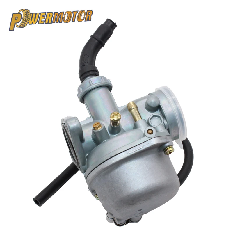 PowerMotor мотоцикла карбюратор Automatic19mm PZ19 для 50cc 70cc 90cc 110cc atv 110cc Байк четырёхкамерный карбюратор для квадроциклов