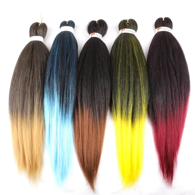 LISI волосы синтетические легко огромные косички волосы Омбре плетение волос 20 дюймов 26 дюймов вязанные волосы для наращивания