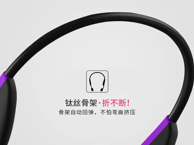 Bluetooth гарнитура с костной проводимостью беспроводные Спортивные Bluetooth 5,0 стерео нашейные Беспроводные наушники с функцией шумоподавления наушники