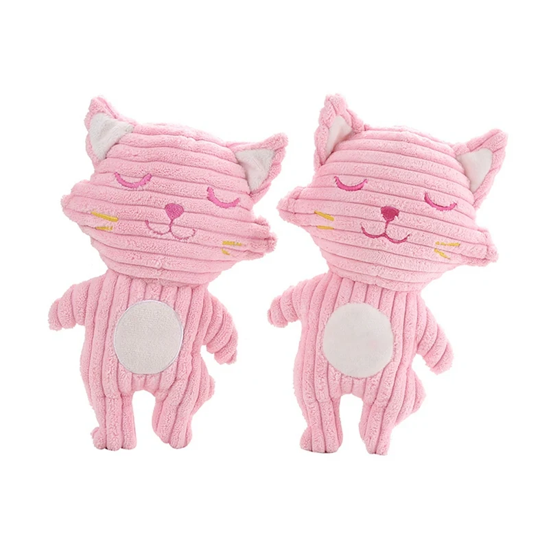 Мягкая игрушка в форме кошки для собак, молярные игрушки для щенков, игровые принадлежности, Интерактивная звуковая игрушка для домашних животных