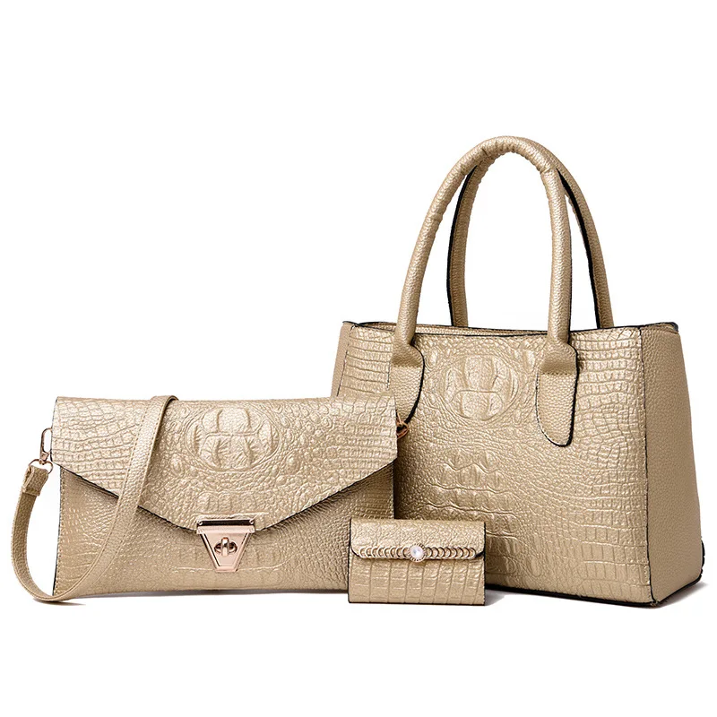 

Bag Women's 2018 New Style Fashion Autumn Europe And America Solid Color Handbag Messenger Bag Different Size Bags