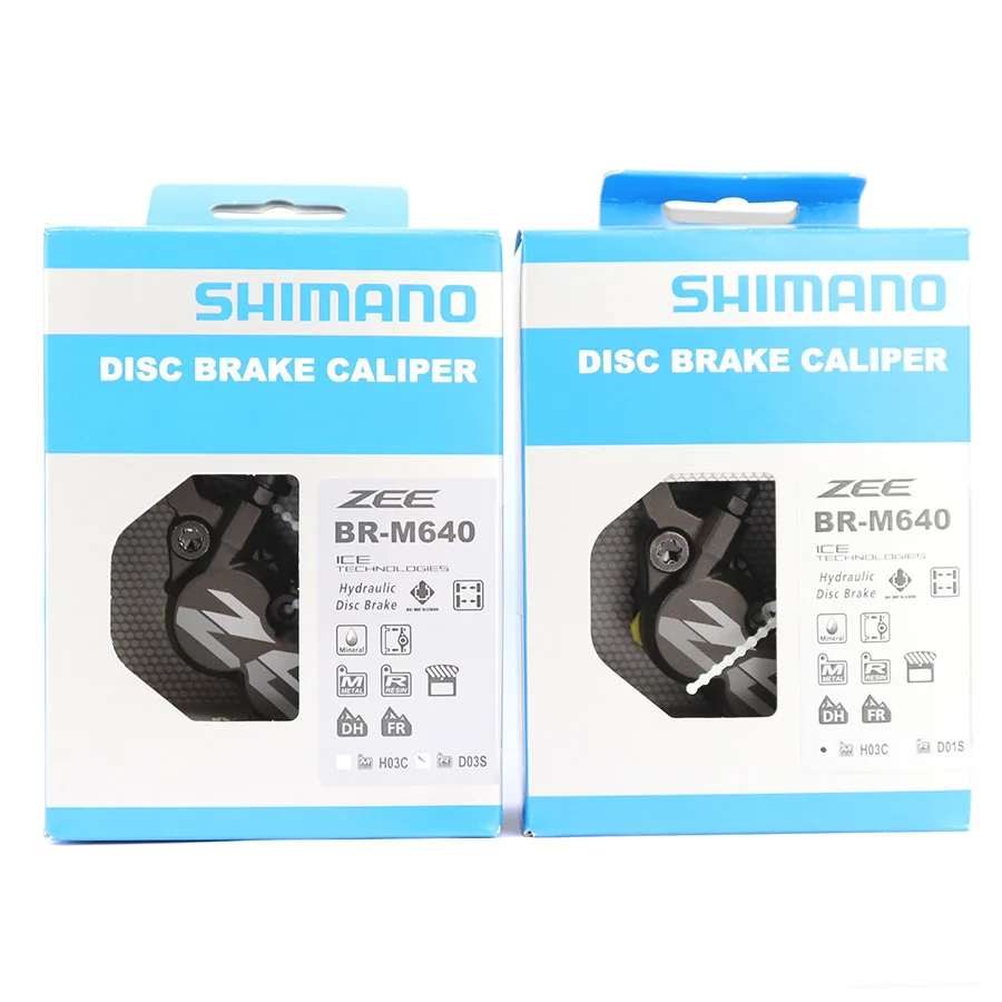 Shimano ZEE BR-M640 велосипедный Гидравлический дисковый тормоз для горного велосипеда с накладками D03S смола или H03C металлические оригинальные запчасти для велосипеда