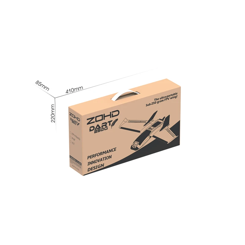 ZOHD Dart 250G 570mm RC Airplane Wingspan Sub-250 grams Sweep Fixed Wing RC Drone Plane AIO EPP FPV PNP Ready Version 6