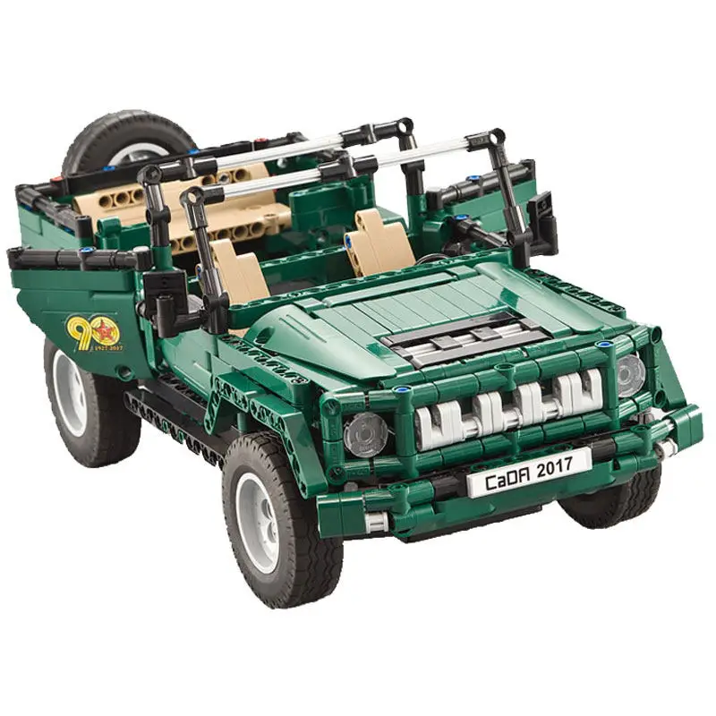 No Box Военный C51015 RC парад джип автомобиль 561 шт. Кирпичи Строительные блоки игрушки для детей компоновочный блок милитари автомобили техника - Цвет: No Box