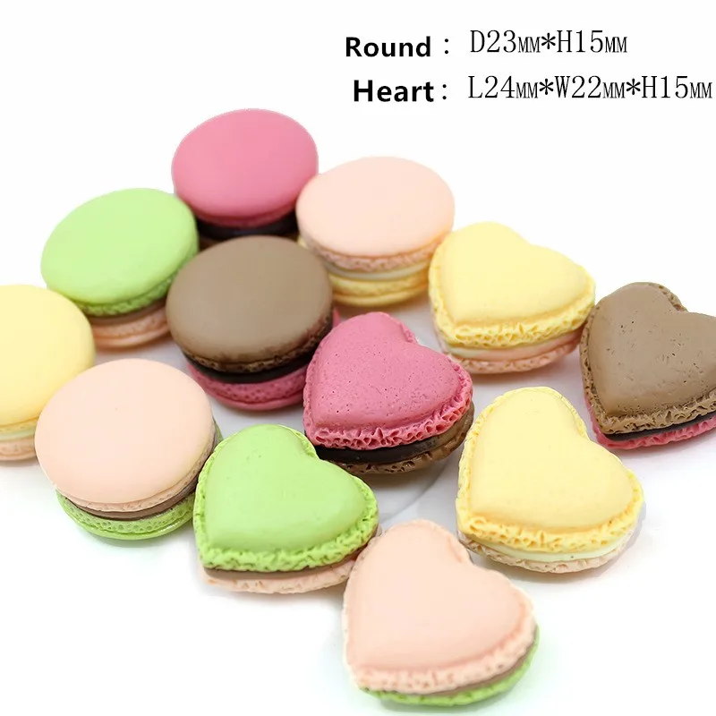 6PCS Simulation Macaron Modell Gefälschte Kuchen Creme Snack Kinder Schießen Requisiten Hochzeit Dessert Fenster Dekoration Ornamente 23*15mm – Detail 22