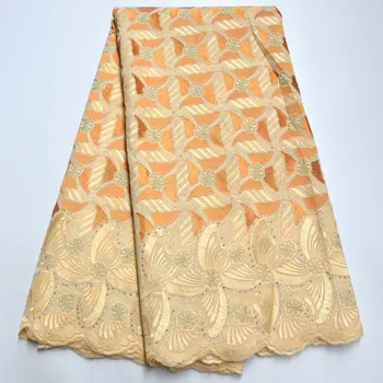 

Beige Swiss Voile Lace In Switzerland High Quality 2020 African Lace Fabric Embroiderey Nigerian Lace Fabric For Garment
