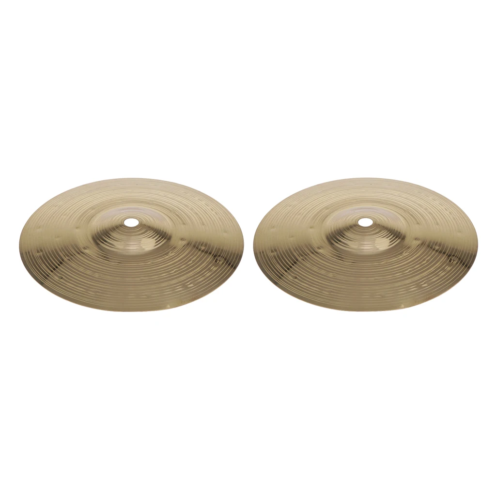 2 Pack of Brass Alloy Splash Crash Cymbal Hi Hat Cymbals for Drum Set 8inch