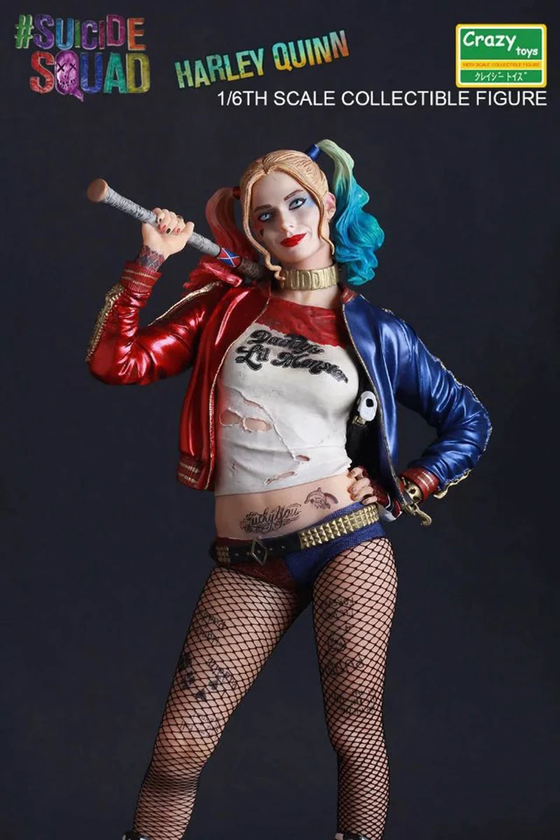 movie game crazy toys 1:6 dc suicide squad harley quinn joker