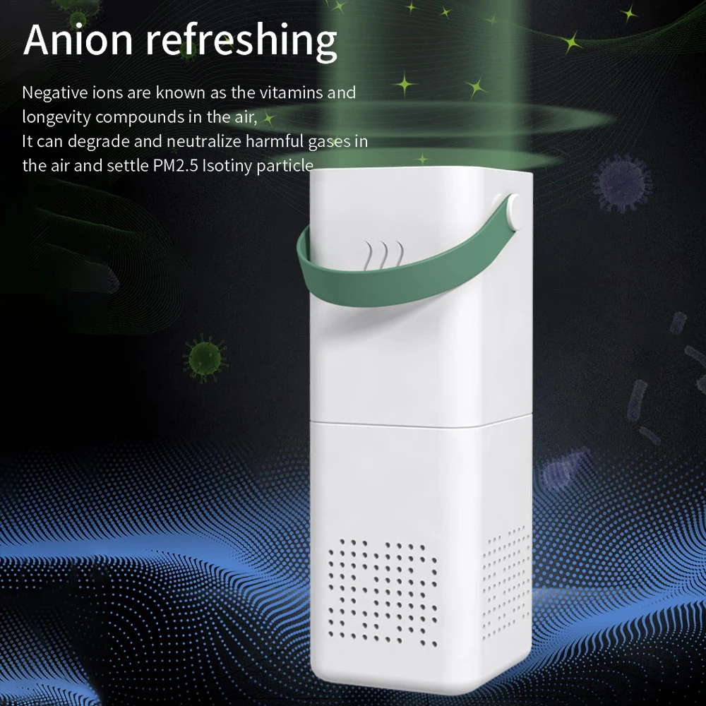 Portable Air Purifier Car Air Humidifier With Hepa Filter For Smoke Dust Odor Eliminator Ideal For Traveling Home Car Office Use Car Air Humidifier Aliexpress