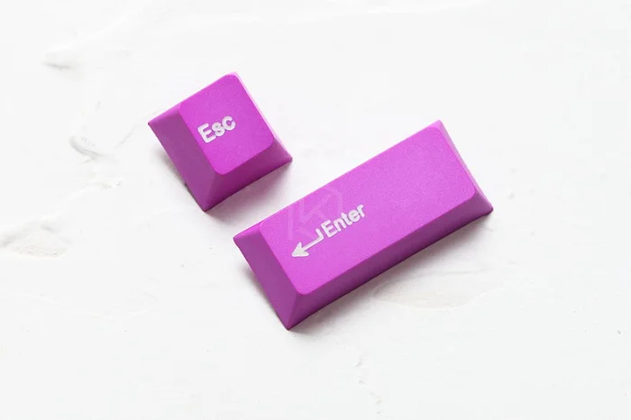 Purple Esc Enter x1 Kpreпаблик 139 русский корневой шрифт Вишневый профиль краситель Sub Keycap набор PBT gh60 xd60 xd84 cospad tada68 rs96 87 104 fc660 - Цвет: Purple Esc Enter x1