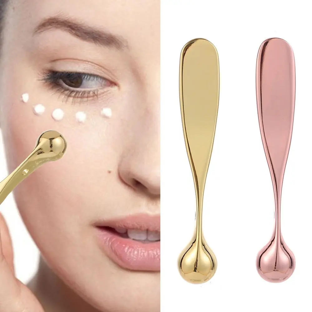 

New Metal Face Mask Spoon Anti Wrinkle Eye Cream Applicator Mixing Spatulas Rose Gold Eye Cream Massage Sticks Beauty Scoop Tool