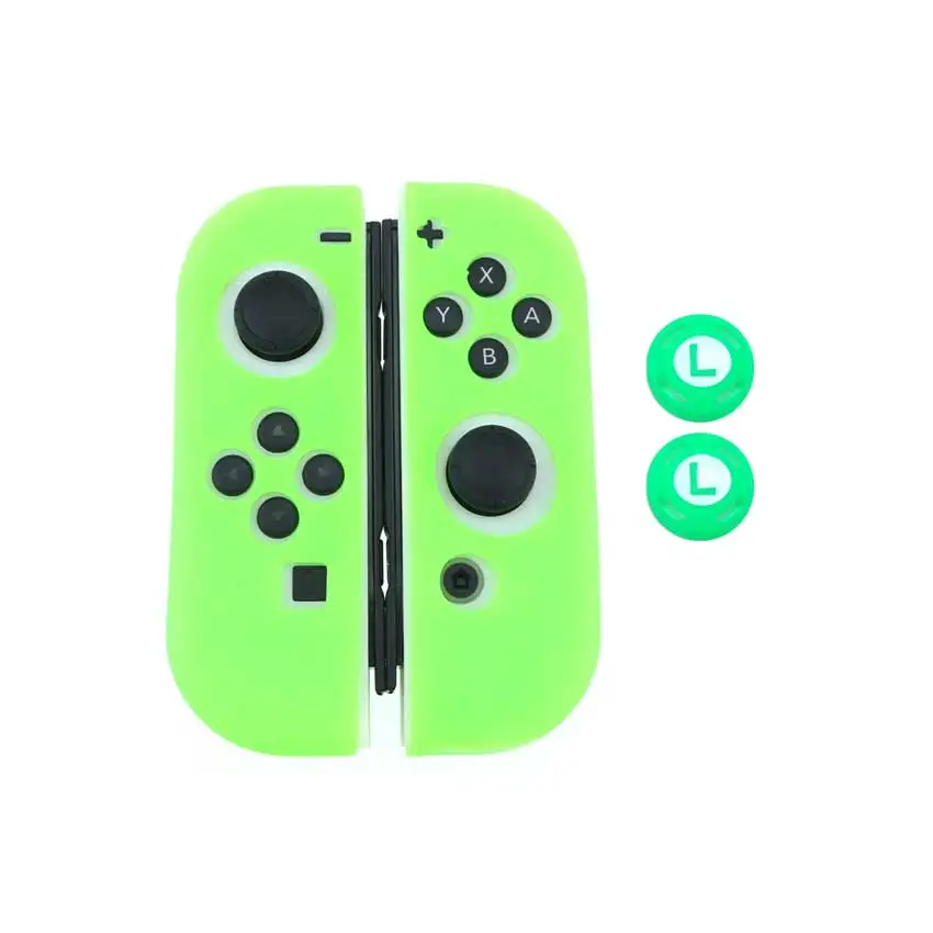 G-G Мягкий силиконовый защитный чехол-накладка для Nintendo Switch NS NX Joy-Con+ 2 крышки джойстика для переключателя Joy Con - Цвет: G-G