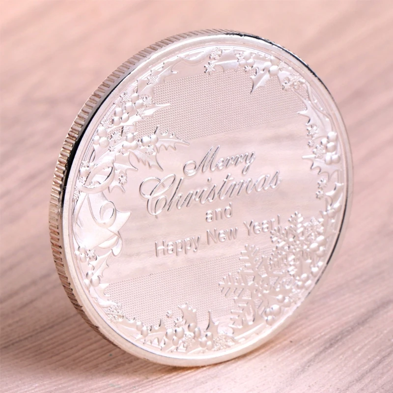 С Рождеством Санта Клаус Олень год монеты иностранных валют подарок декор