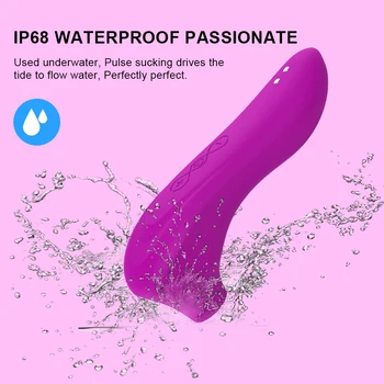 Powerful Clitoris Vibrator Nipple Clit Sucker Stimulator Oral Pussy Licking Blowjob Tongue Vibrator Adult Sex Toys for Women 6