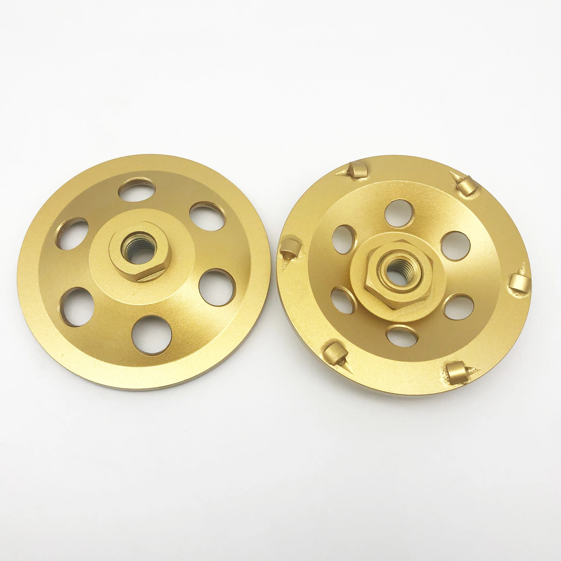 

Quarter Round PCD Grinding Cup Wheel 6 Segments M14 or 5/8"-11 Threads