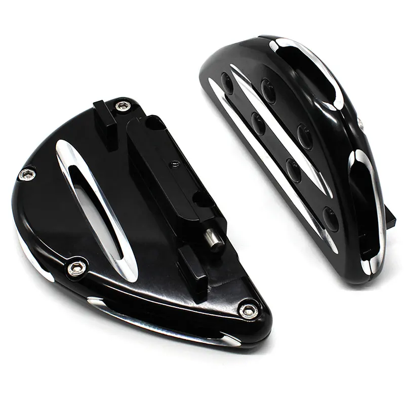 Задняя подставка для ног мотоцикла Подножка для пассажира Для Harley Sportster XL 1200 Touring Dyna FLH FLST FLD Fat Boy Road King