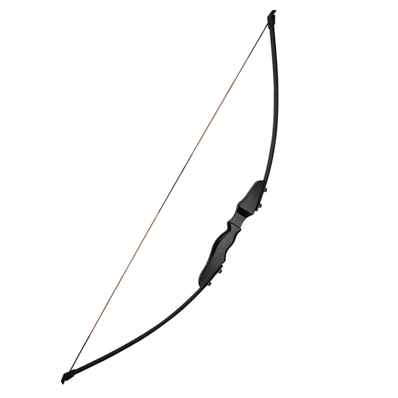 bow (black) Лук и стрела набор 51 дюймов Рекурсивный лук 40 фунтов демонтаж Деревянный Стояк прямой длинный лук с 6 шт синий стекловолокно стрелы и колчан - Цвет: bow (black)