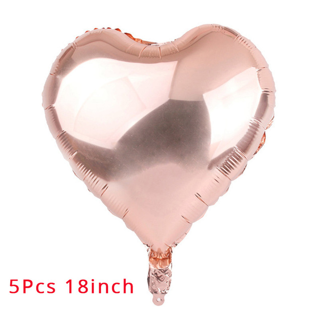 Birthday Rose Gold Number Foil Balloon Party Decorations Kids First 1st 2nd 3rd Birthday Baby Shower Boy Girl Baloons