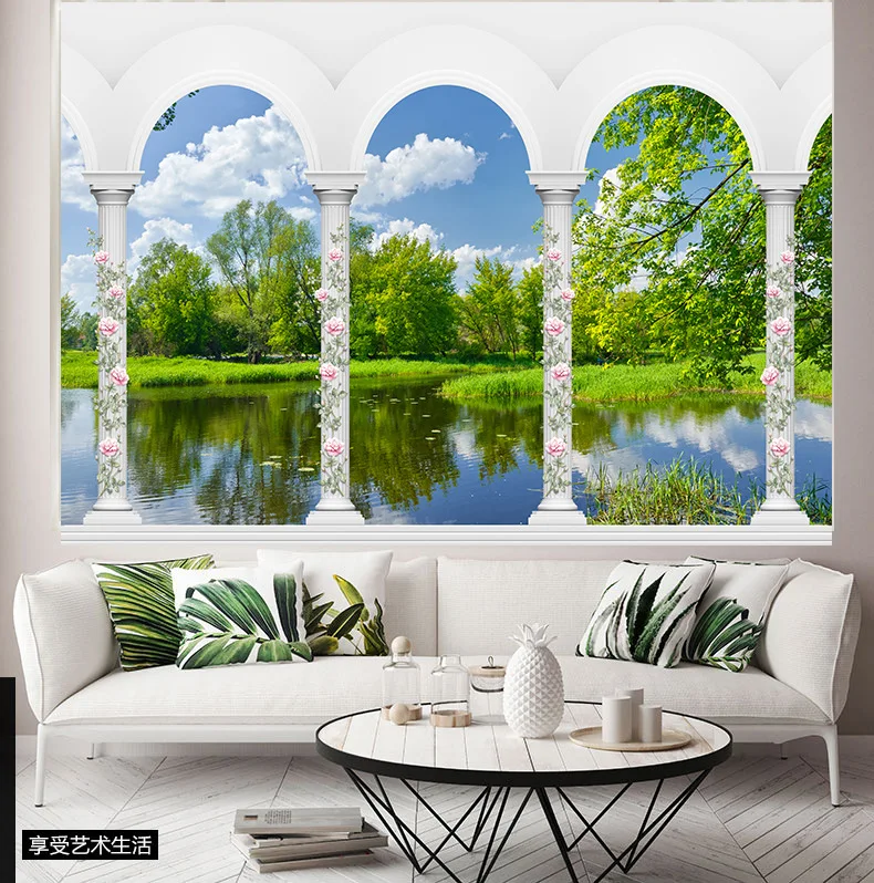 Outside the window series 3D printed custom tapestry, tapestry wall, bedroom home tapestry, decorate your favorite wall chart