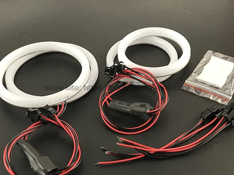 HochiTech молочно-белый SMD Хлопковый чехол angel eyes halo Кольцо Комплект фары дневного света для Mercedes-Benz GL-Class X164 GL450 2007-2012