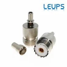 10 шт. UHF Женский SO239 SO-239 окно обжимной RG58 RG142 LMR195 RG223 50-3 Кабели RF разъем