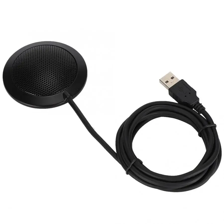 USB всенаправленный звукосниматель 360 градусов Звук металлическая сетчатая крышка микрофон для настольных встреч настольный микрофон