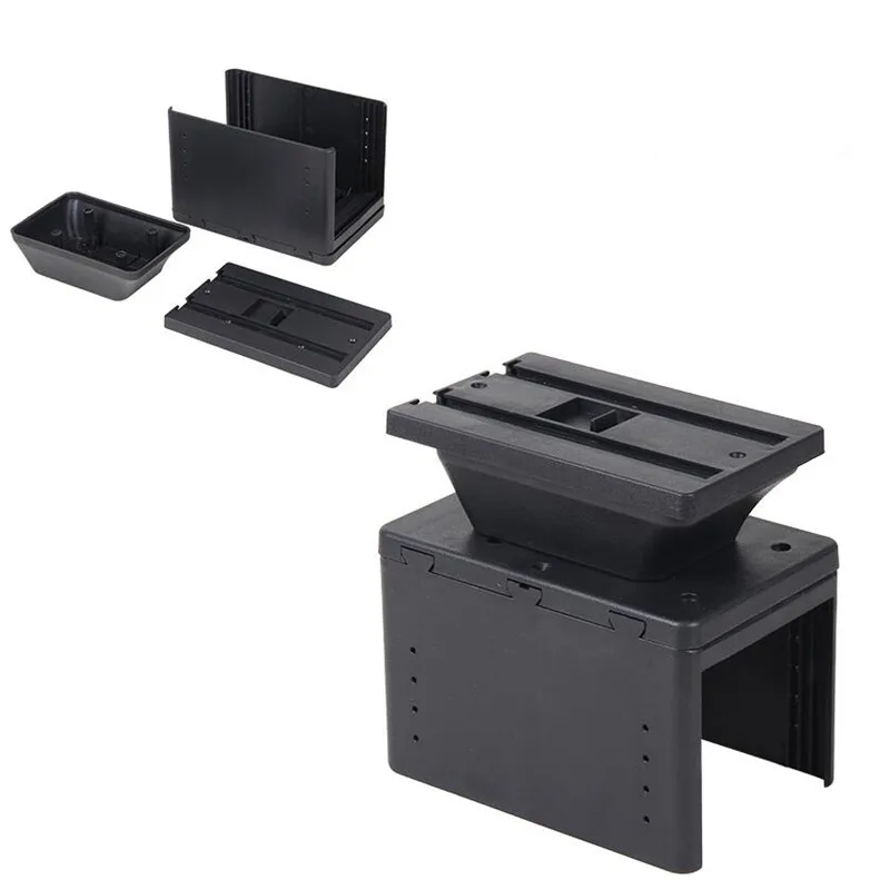 Для Kia Rio подлокотник коробка Универсальный Автомобильный подлокотник центр консоль вращающийся ящик для хранения Топ