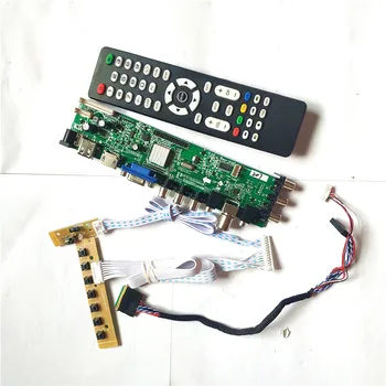 

For B133XW04 V.0/V1/V2 HDMI VGA USB AV TV 3663 DVB digital monitor universal LVDS 40-Pin 1366*768 LCD Controller board DIY Kit