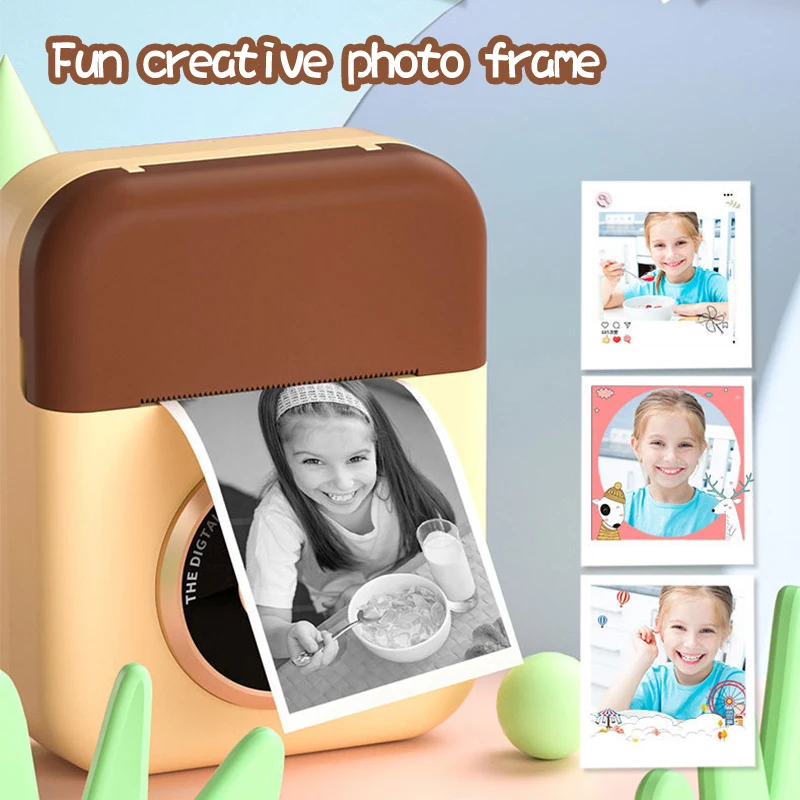 

Children Camera Instant Print Camera For Kids 1080P HD Digital Camera With 3 Rolls Thermal Paper Child Toys Camera Birthday Gift
