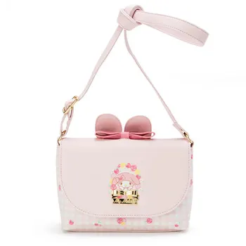 

Cute My Melody Rabbit Ears Pink Shoulder Messenger Bag Fashion Cartoon Kids Sling Bag Leather Crossbody Bags for Teenage Girls