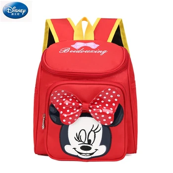 

Disney Children's Backpack Cute mickey mouse Minnie Baby Kindergarten Bag 1-3 Years Boys and Girls Spiderman gifts