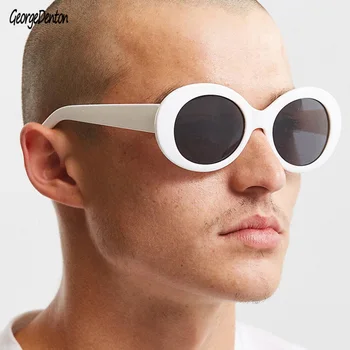 

Broadside Irregular Round Sunglasses Men Women Brand Design Solid Color Sun Glasses Black White Red Harajuku Eyewear