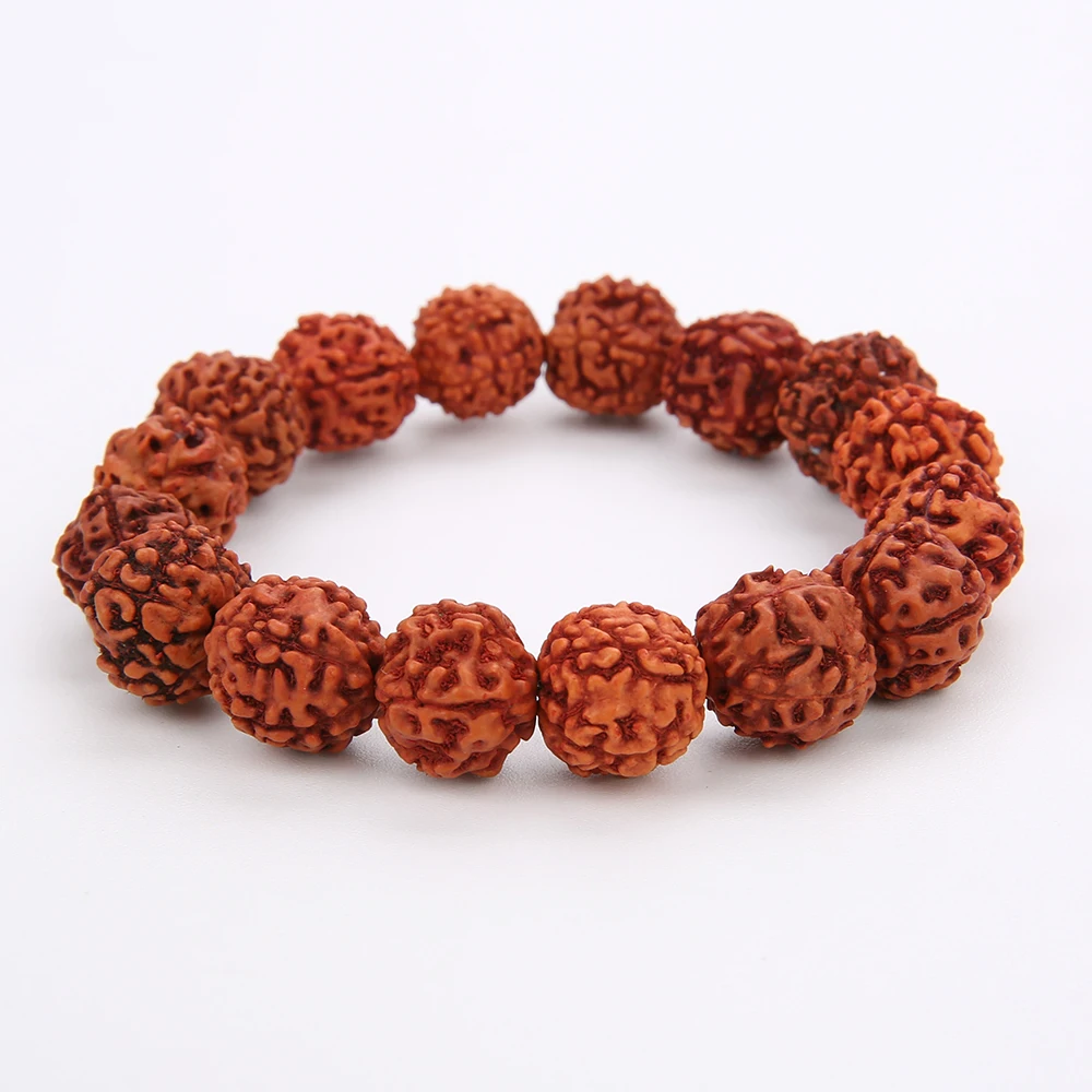 Мужской Браслет-манжета Rttooas Rudraksha Простой браслет с бусинами модное натуральное
