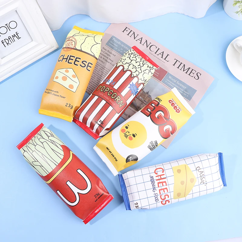 Милый пенал Чехол высокого Ёмкость Еда ручка чехол кошка Карандаш PU