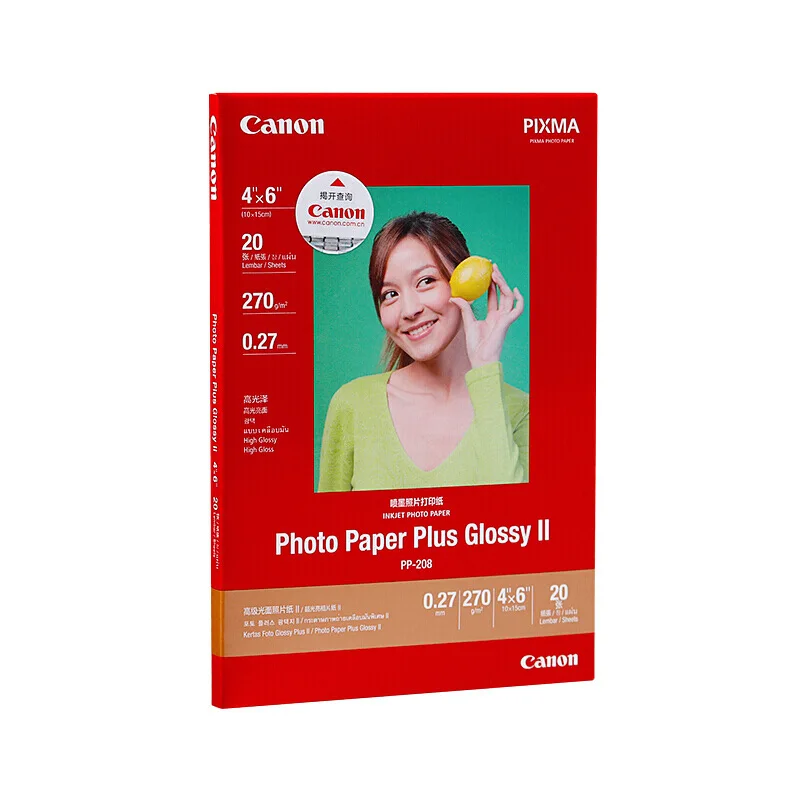 Skup Oryginalny Canon zaawansowane błyszczący papier fotograficzny papier fotograficzny (PP 208) 270g 0.27mm wodoodporny 4*6 A4 A3