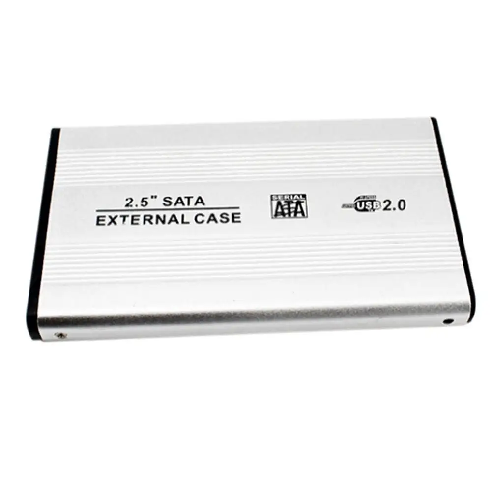 Portable HDD Case USB 2.0 SATA Case 2.5 Inch Mobile External Hard Disk Drive HDD Enclosure with Packing bag hdd enclosure hard disk case external hard drive housing