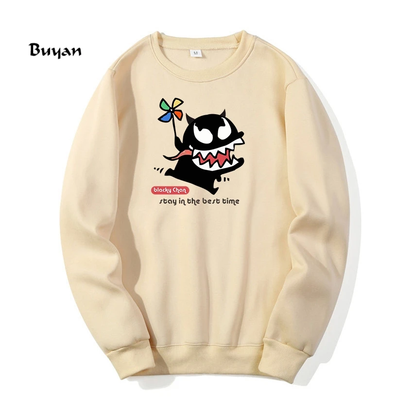 

Special Offer Autumn 2019 New Korean Fashion Print Crewneck Sleeve Women'S Pullover