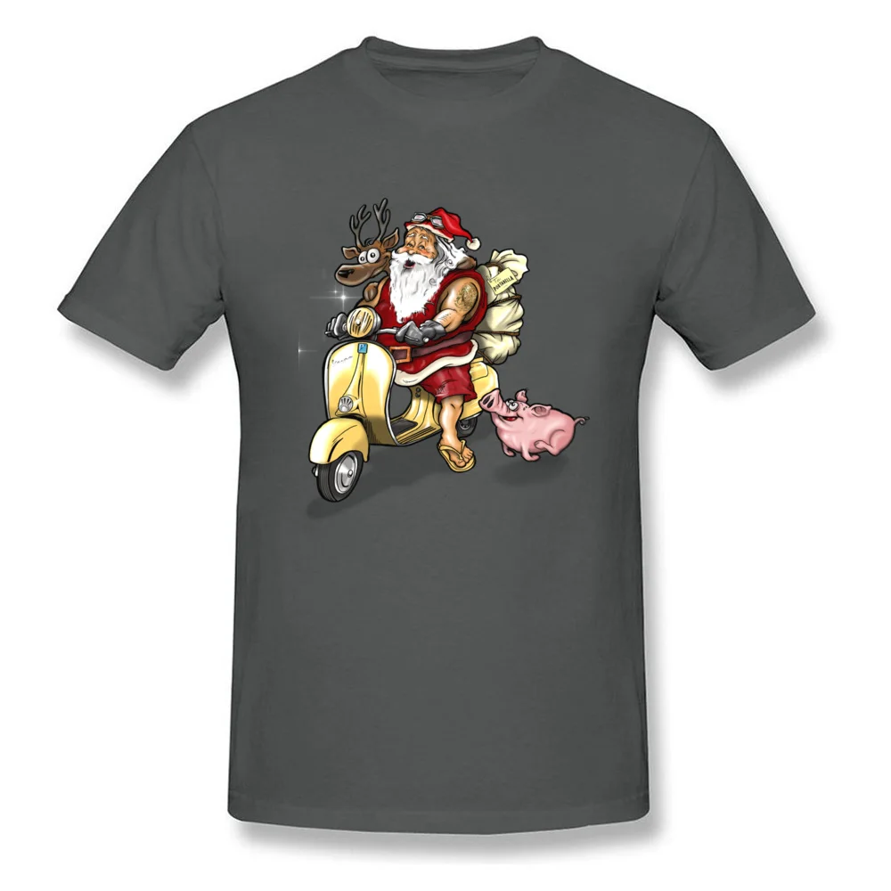 Summer Santa Discount Funny Tops Shirt Crewneck Summer Fall 100% Cotton Short Sleeve T Shirts for Men Casual Tee-Shirt Summer Santa carbon