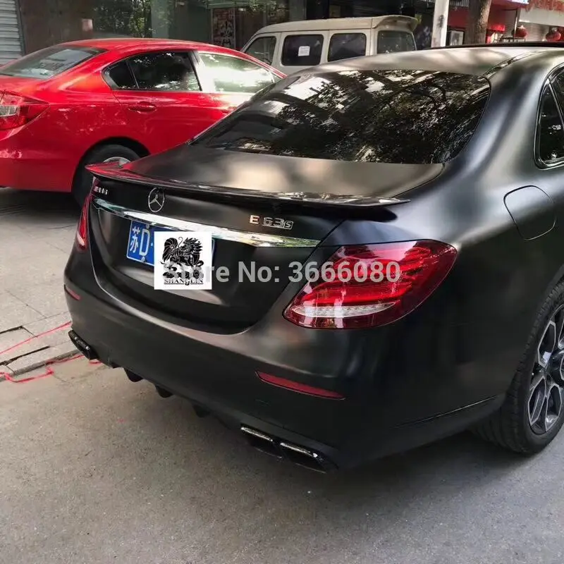 SHCHCG для Mercedes-Benz W213 E Class 4-дверный седан E200 E220 E250 E300- задний спойлер из углеродного волокна на крышке багажника крыло