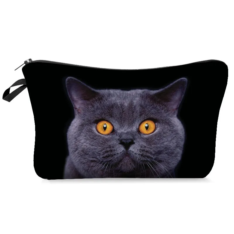 BAGSVOGUE 3D печать кошка косметички для женщин Путешествия Макияж Органайзер несессер